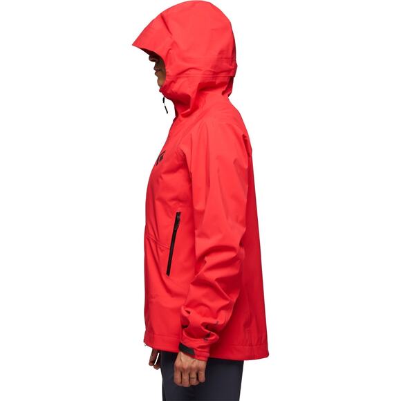Black Diamond Highline Stretch Shell Jacket Women Small Mountain Coral Red $349 - Picture 4 of 5